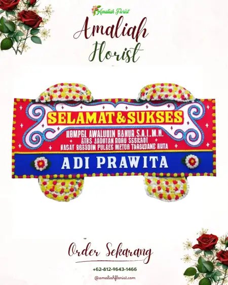 Papan Bunga Ucapan Selamat Selong